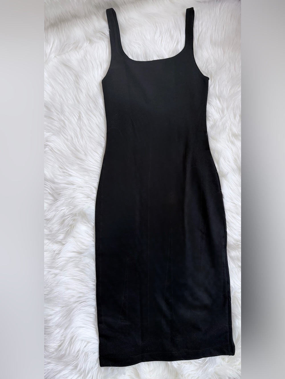 Long black stretchy dress